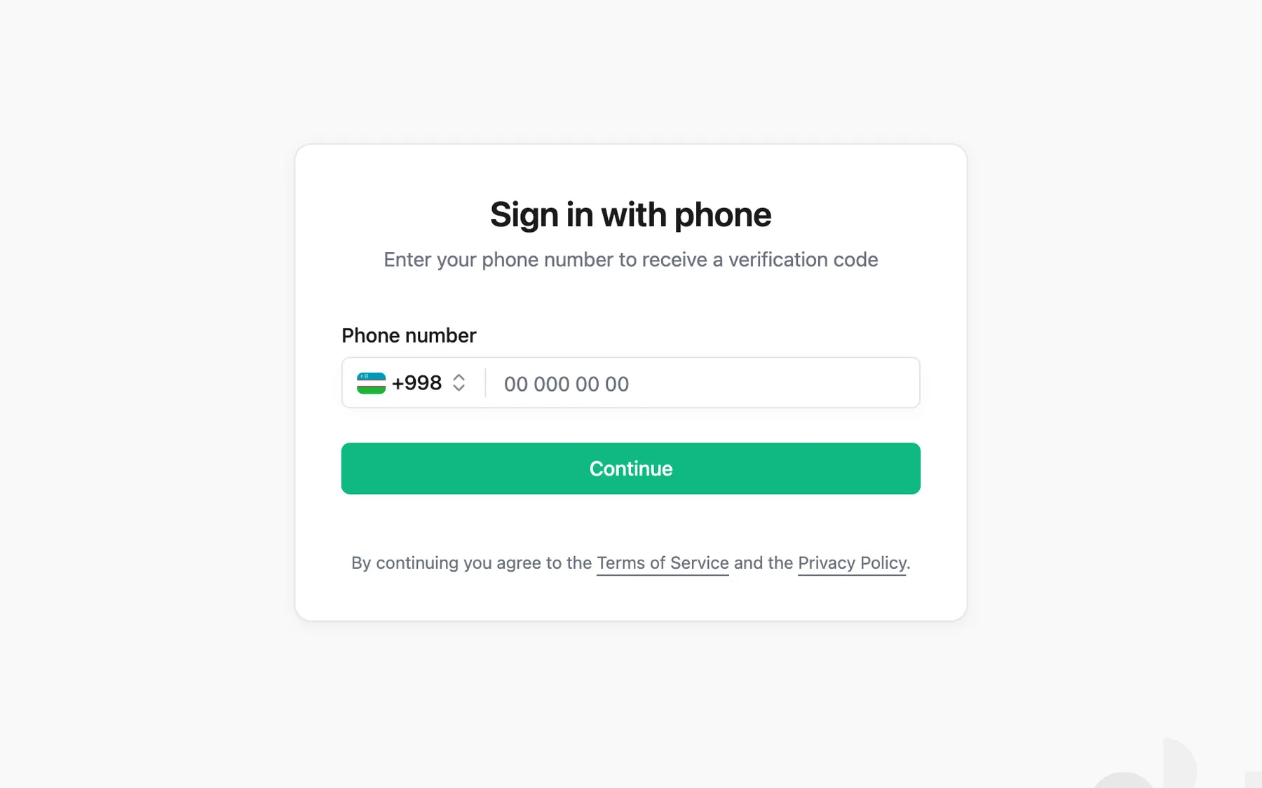 Sign up